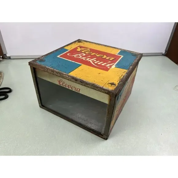 Clevera Biskuits Tin Biscuits Vintage Advertising Store Display 1930s German